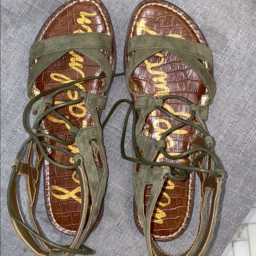 Sam Edelman Green Gladiator Sandals